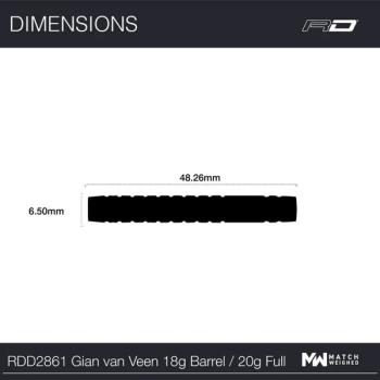 Preview: Red Dragon GIAN VAN VEEN - Tour Edition - 18 Gramm