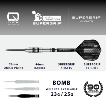 Preview: Harrows SUPERGRIP QP BOMB - 23 Gramm