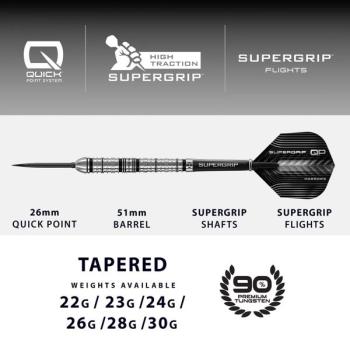 Preview: Harrows SUPERGRIP QP TAPERED - 30 Gramm