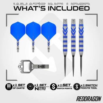 Preview: Red Dragon GERWYN PRICE 'Iceman' - Blue Original - Switch Point - 23 Gramm