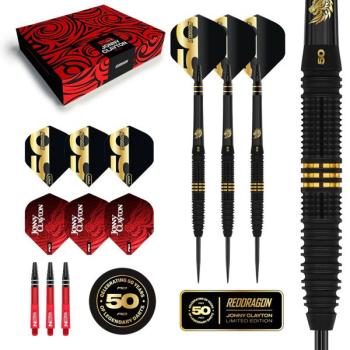 Red Dragon JONNY CLAYTON 'The Ferret' - 50 YEAR LIMITED EDITION DART - 22 Gramm