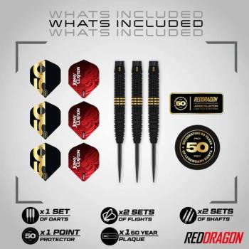 Preview: Red Dragon JONNY CLAYTON 'The Ferret' - 50 YEAR LIMITED EDITION DART - 22 Gramm