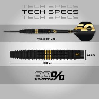 Red Dragon JONNY CLAYTON 'The Ferret' - 50 YEAR LIMITED EDITION DART - 22 Gramm