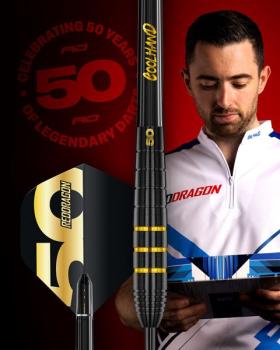 Red Dragon LUKE HUMPHRIES 'Cool Hand Luke' - 50 YEAR LIMITED EDITION DART - 22 Gramm