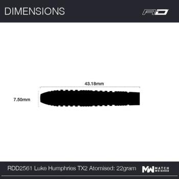 Preview: Red Dragon LUKE HUMPHRIES - TX2 Atomised - 22 Gramm