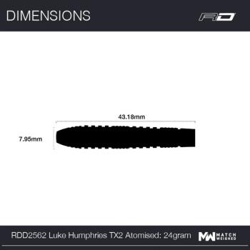 Preview: Red Dragon LUKE HUMPHRIES - TX2 Atomised - 24 Gramm