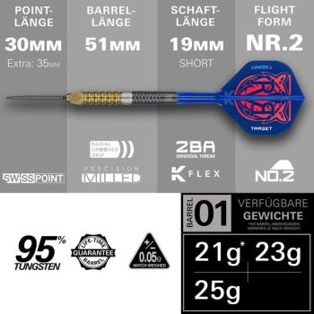 Preview: Target RAYMOND VAN BARNEVELD 95 % - GEN 6 SP - 25 Gramm