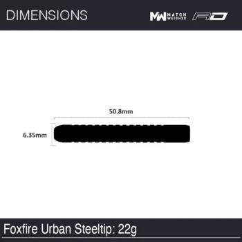 Preview: Winmau FOXFIRE URBAN - 22 Gramm