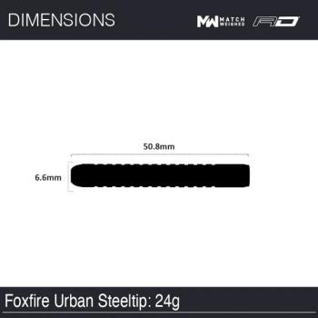 Preview: Winmau FOXFIRE URBAN - 24 Gramm