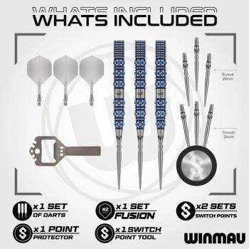 Preview: Winmau LUNARIS - Switch Point - Tapered - 22 Gramm