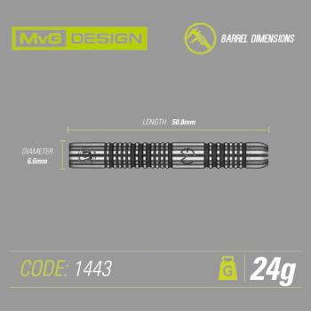 Preview: Winmau MICHAEL VAN GERWEN 'Authentic' - 24 Gramm