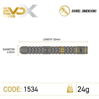 Preview: Winmau MICHAEL VAN GERWEN 'EVO X' - 24 Gramm