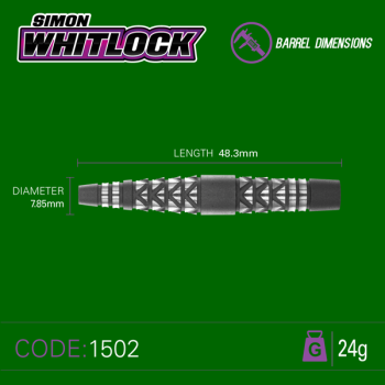 Preview: Winmau SIMON WHITLOCK - Shotblast - 24 Gramm