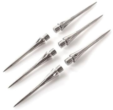Cuesoul TITANIUM GROOVED Conversion Dart Points (1105)   -   34,5 mm   -   (6er Pack)