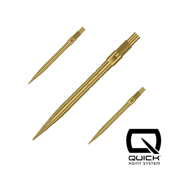 Harrows QUICK POINT   -   Micro Grip   -   Gold   -   30 mm