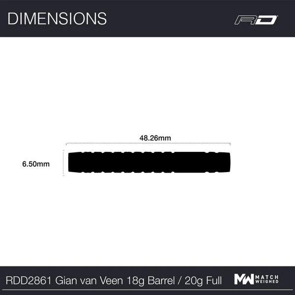 Red Dragon GIAN VAN VEEN - Tour Edition - 18 Gramm