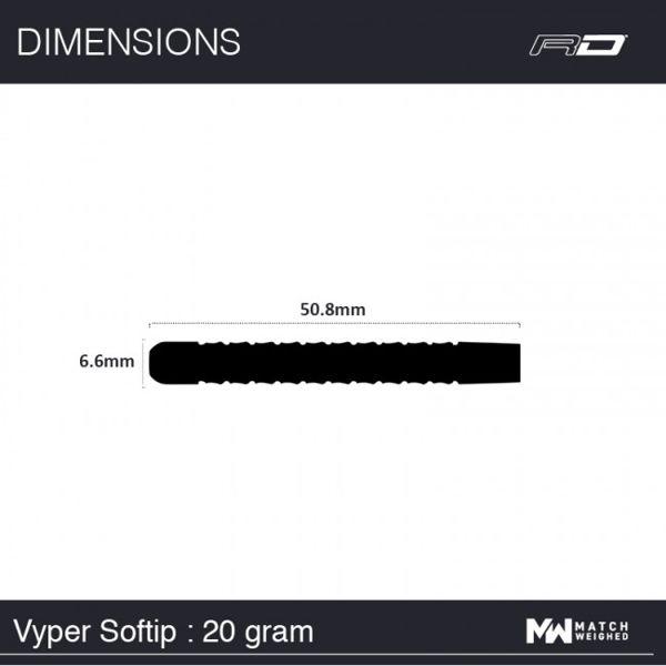 Red Dragon PETER WRIGHT 'Snakebite' VYPER - 20 Gramm