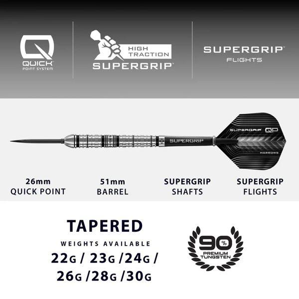 Harrows SUPERGRIP QP TAPERED - 30 Gramm