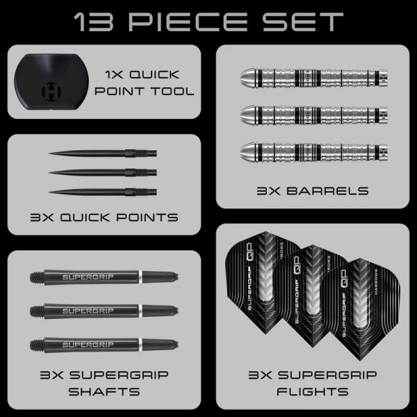 Harrows SUPERGRIP QP TAPERED - 30 Gramm