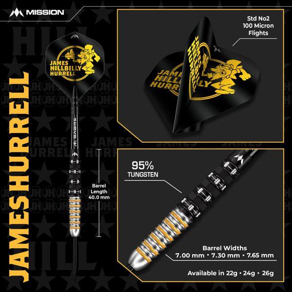 Mission JAMES HURRELL - V2 Black PVD & Yellow - 24 Gramm