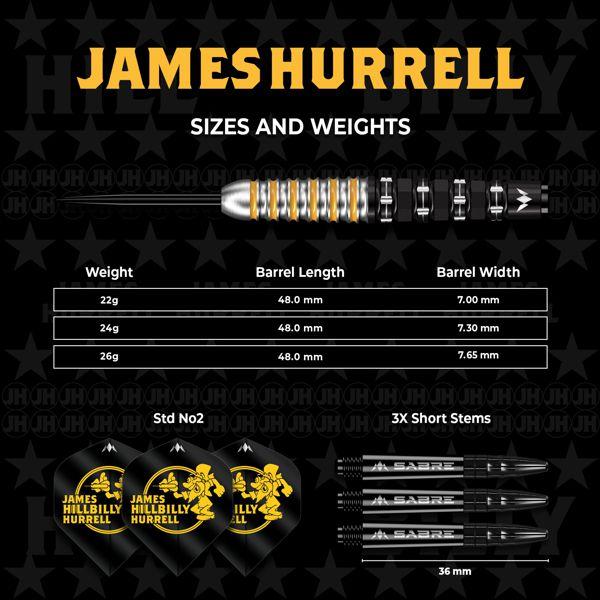Mission JAMES HURRELL - V2 Black PVD & Yellow - 24 Gramm