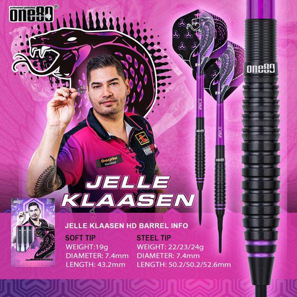 One80 JELLE KLAASEN - HD Darts - 23 Gramm