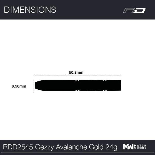 Red Dragon GERWYN PRICE 'Iceman' AVALANCHE GOLD - 24 Gramm