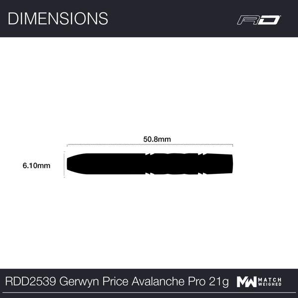 Red Dragon GERWYN PRICE 'Iceman' AVALANCHE PRO - 21 Gramm