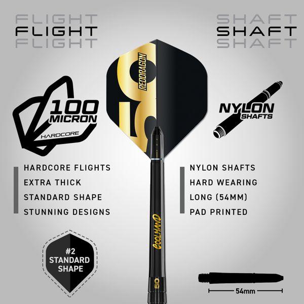 Red Dragon LUKE HUMPHRIES 'Cool Hand Luke' - 50 YEAR LIMITED EDITION DART - 22 Gramm