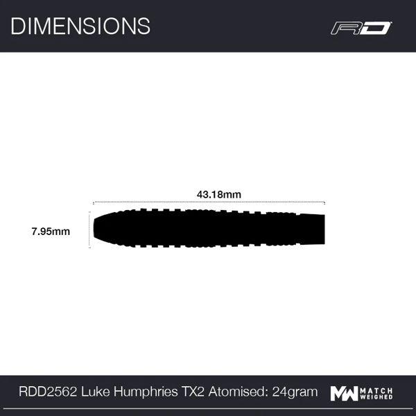 Red Dragon LUKE HUMPHRIES - TX2 Atomised - 24 Gramm