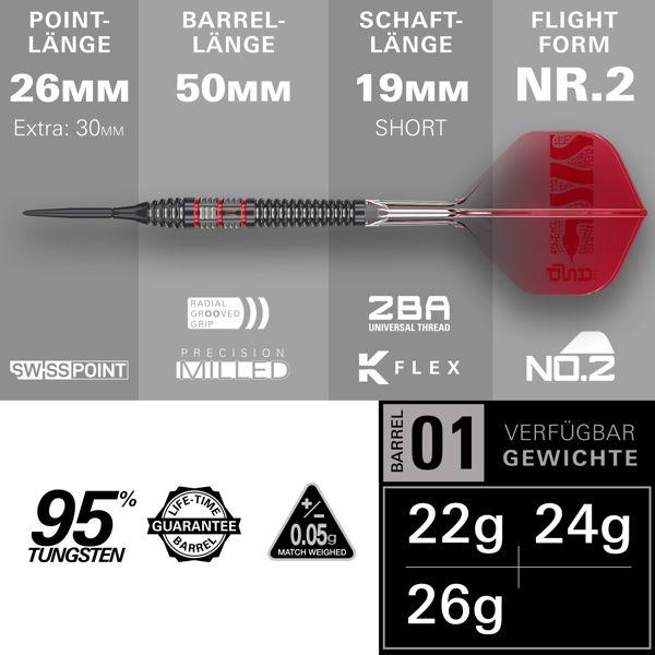 Target NATHAN ASPINALL 'The Asp' - 95K - 22 Gramm