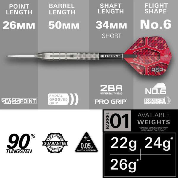Target NATHAN ASPINALL 'The Asp' - G1 SP - 24 Gramm