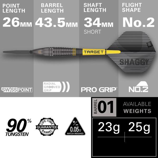 Target SCOTT WILLIAMS 'Shaggy'  -  Black - 25 Gramm