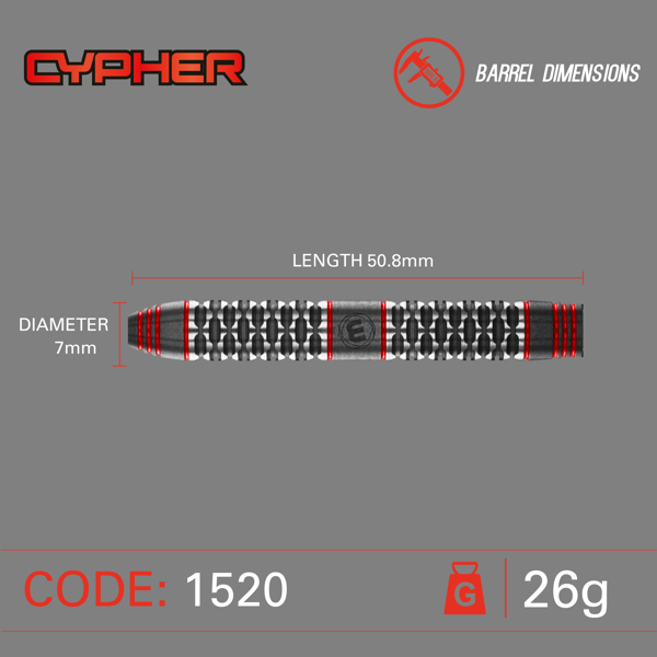 Winmau CYPHER - 26 Gramm