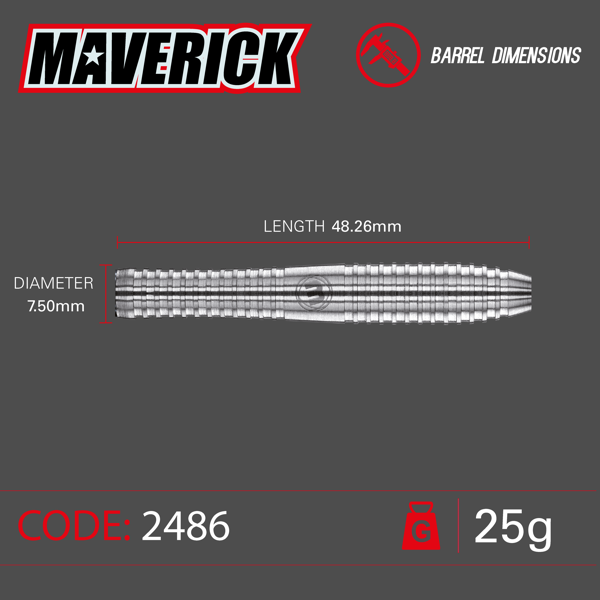 Winmau MAVERICK - 24 Gramm
