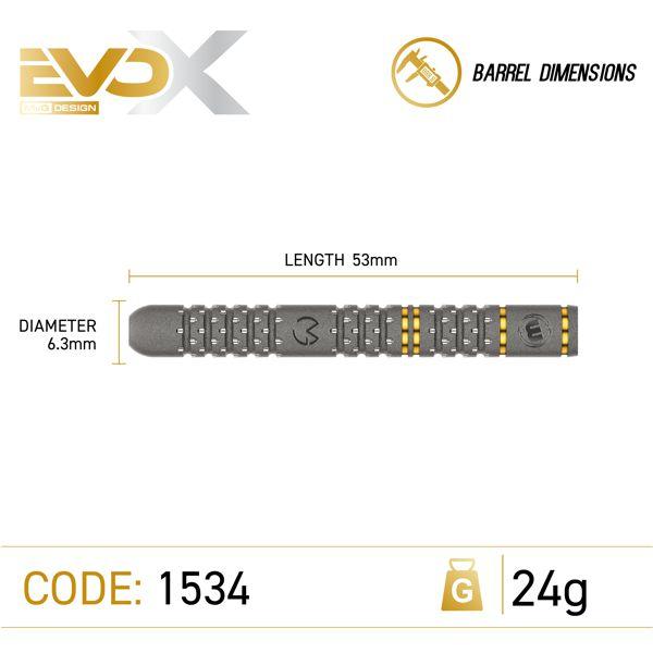 Winmau MICHAEL VAN GERWEN 'EVO X' - 24 Gramm