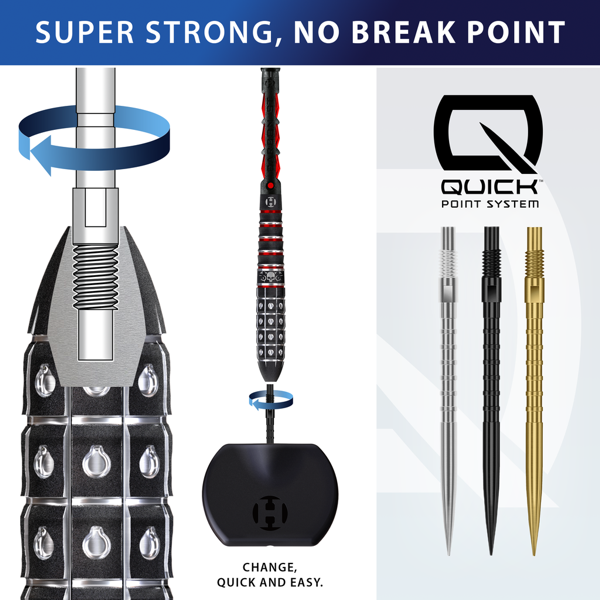Harrows QUICK POINT   -   HM Grip   -   Gold   -   26 mm